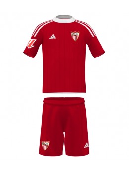 Billige Sevilla Bortedraktsett Barn 2025-26 Kortermet (+ Korte bukser)